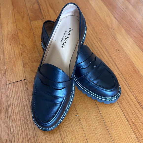 Chic Jon Josef Black Leather Loafers size 38 - Picture 10 of 13